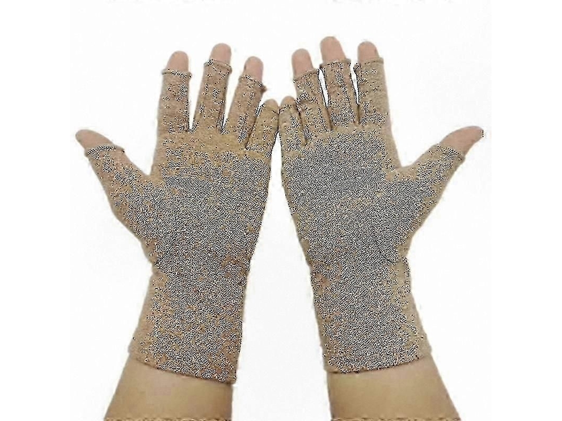 Luvas Sem Dedos, Com Abertura Para Polegar, Aquecimento De Mãos E Pulsos, Em Elastano - Elysve