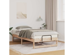 Vidaxl Estrutura Da Cama Castanho 90 X 200 Cm