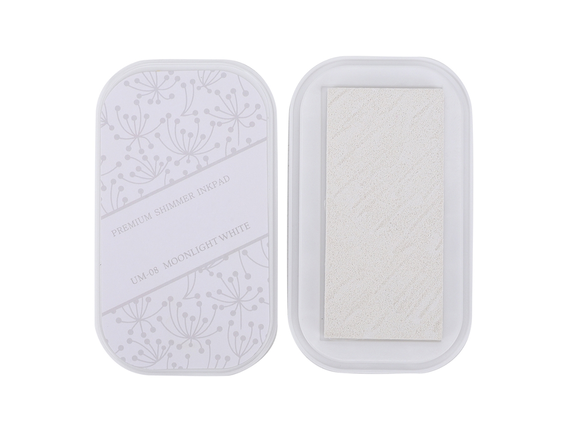 Tinta Para Sellos De Metal Grande Color Luna Blanca Para Manualidades Diy Agenda
