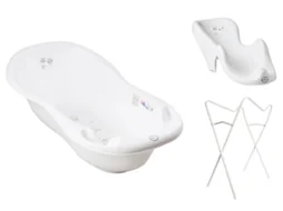 Banheira 102 cm com suporte e assento anti-derrapante B.Active Owl White