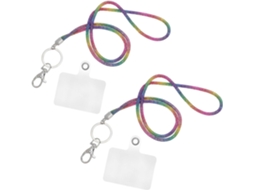 Lurelia Porta-crachá Transparente Portátil Com Clipe Em Nylon Para Escritório E Eventos