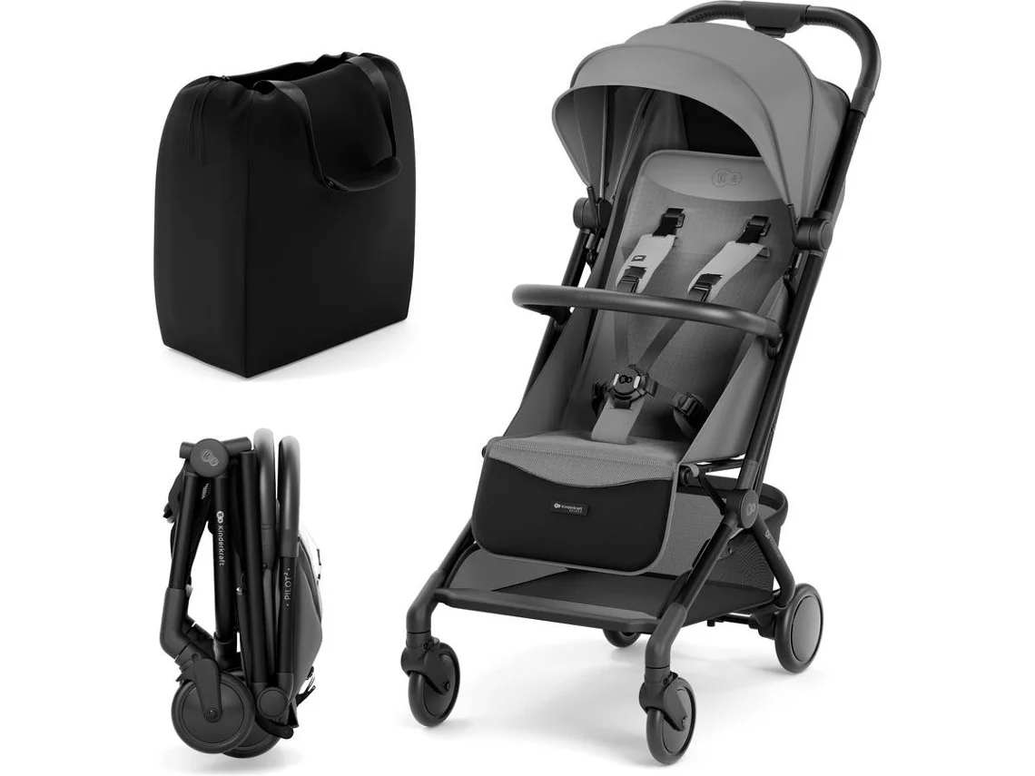 Carrinho de Bebé KINDERKRAFT Pilot 2 (Platinum Gray)