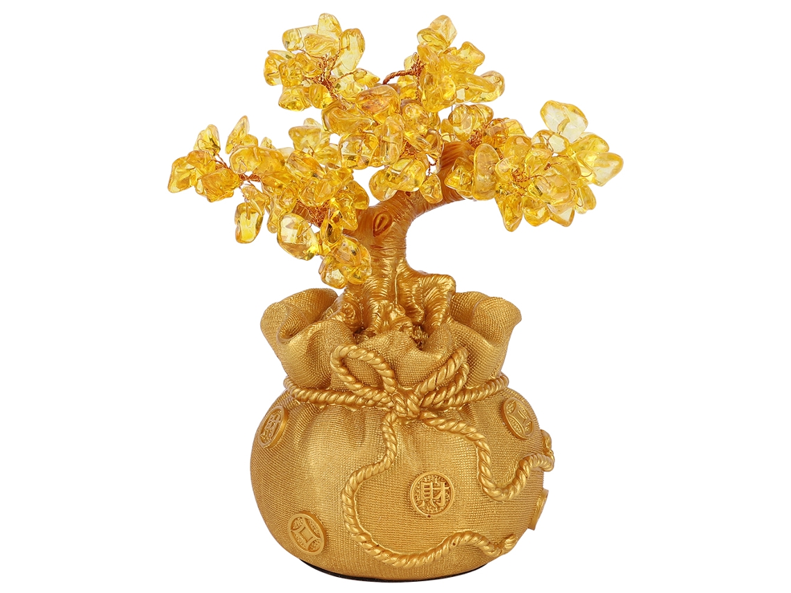 Decoração de Árvore em Resina Gold para Sala, Hall ou Adega LAXISCREED
