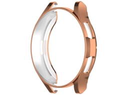Capa Protetora Lurelia Para Samsung Galaxy Watch 6 Classic 43 Mm Ouro Rosa