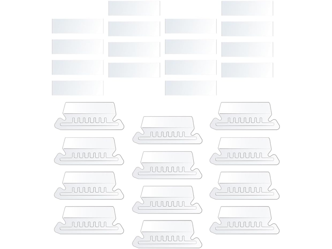 Acessórios Angoily Lightweight Tabs, 100-clips Transparentes E Removíveis Em Pvc Para Organização De Arquivos
