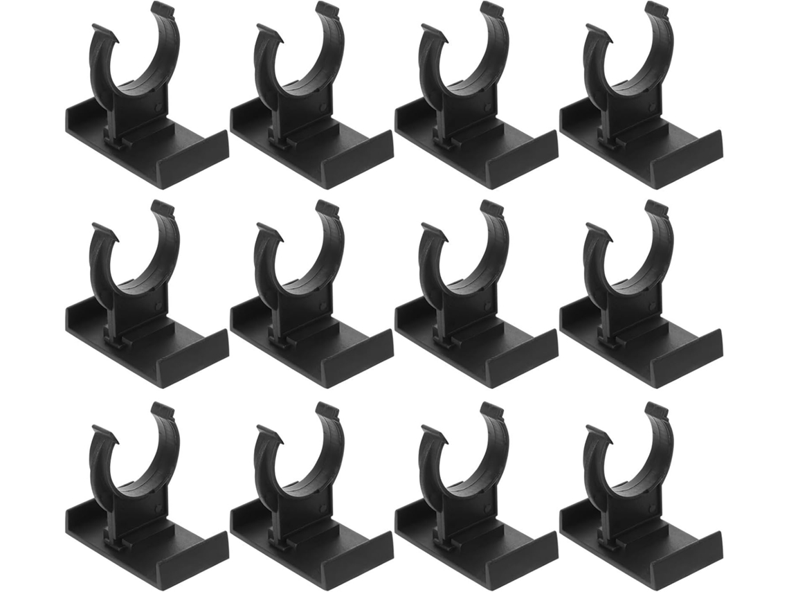20 Peças De Clipes Plástico Preto Pés Armário, Fáceis De Ajustar, Reutilizáveis, Móveis De Cozinha