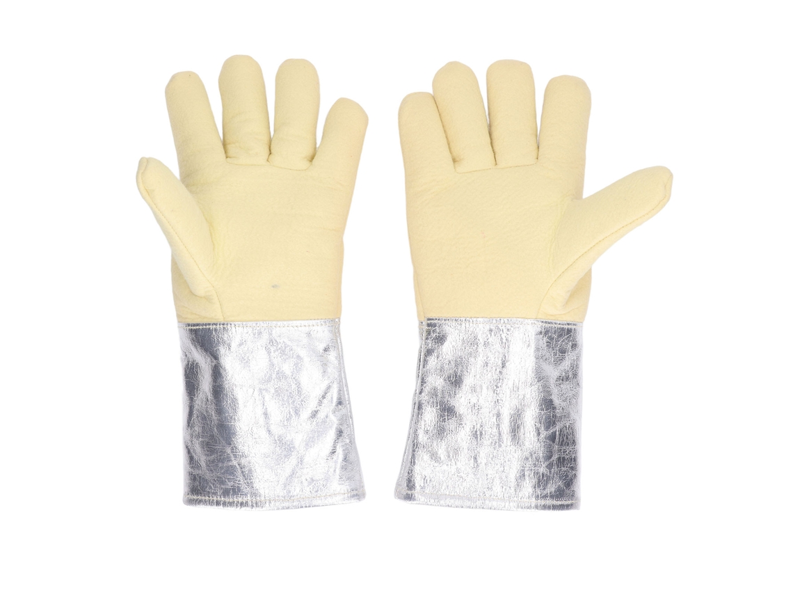 Luvas De Alumínio Resistentes A Altas Temperaturas Para Soldagem Industrial E Bombeiro