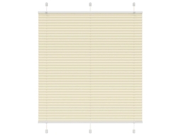 Vidaxl Plissado Cego Creme 120x150 Cm Largura Tecido 119,4cm Poliéster