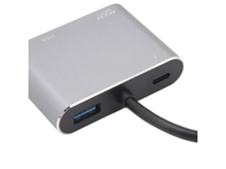 4 In 1 Type C Hub 4k Hd Display Interface Vga Usb3.0 Multi Port Laptop Dock Docking Station LAXISCREED