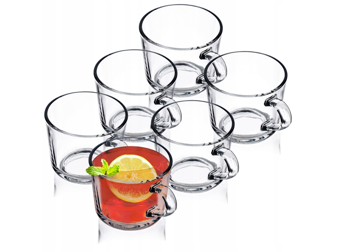 Copos com alça, caneca de café, chá, bebidas, conjunto de 6 peças, 270 ml, Kadax