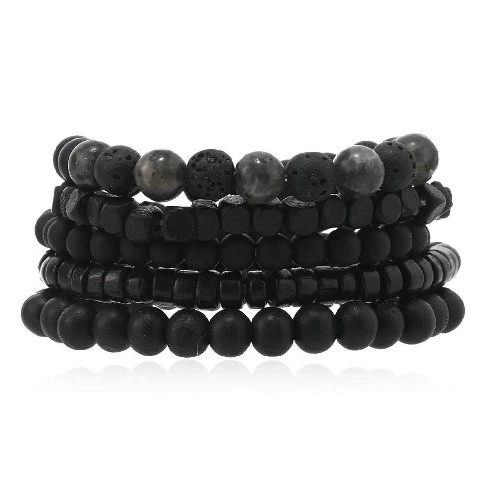 Pulseira de Contas de Madeira, Pulseira com Cruz da Árvore da Vida para Meditação de Ioga MDUG