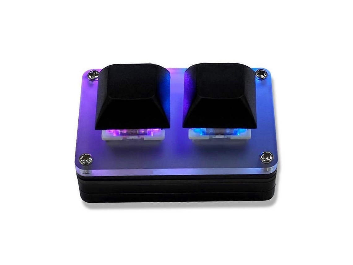 Mini Teclado Mecânico Para Jogos Osu Programável Com 2 Botões, Função Copiar E Colar, Iluminação Rgb hk -aquaforge