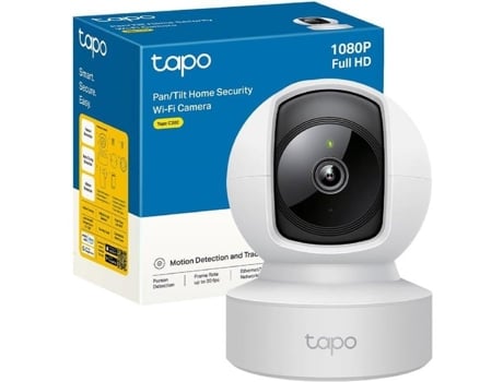 Câmera De Vigilância Wifi Tapo C202 360° Hd 1080p Visão Noturna Áudio Bidirecional