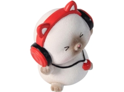 Enfeite Decorativo Resina Miniatura 4 Modelos Decoração Escritório Carro Acessório Artesanal Reutilizável Gato GOKOCO