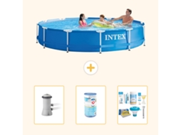 Intex Piscina Com Estrutura Redonda - 366x76 Cm - 4-peças S22469