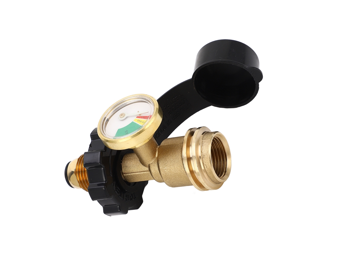 Laxiscreed Manómetro De Pressão Para Cilindros De Gás De 5 A 100 Lb Compatível Com Conversão Qcc Tipo 1