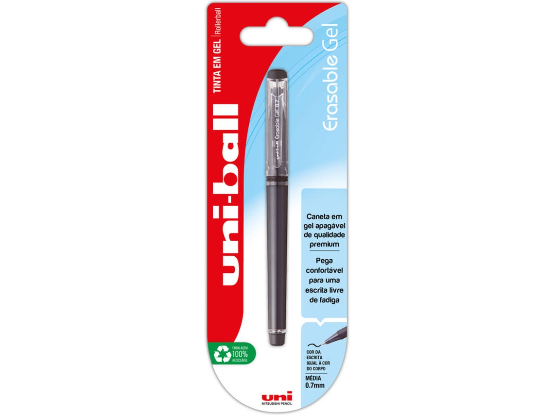 Esferográfica UNI Erasable Ponta Médio (Preto)