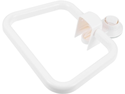 Suporte De Toalha Em Formato De Anel Para Banheiro E Lavabo, Branco, Sem Necessidade De Furar.