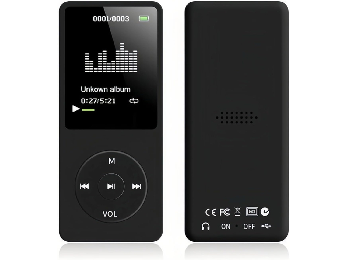 Reprodutor De Mp3 Mp4 Para Crianças, Reprodutor De Música Mp3 Com Tela Hd 1, 8 Polegadas, Rádio Fm, Fones De Ouvido