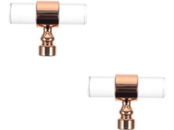 Hemoton Conjunto De 2-puxadores Acrílicos Moldados Para Armários, Guarda Roupas E Closets Design Moderno Para Móveis