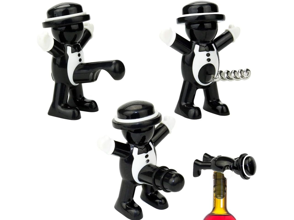 Abridor de Garrafas de Vinho, Caixa Presente para Rolha Vinho Tinto, Cerveja, Utensílio Casa, Festa, Hotel, Bar, Cavalheiros, Pacote-aquaforge