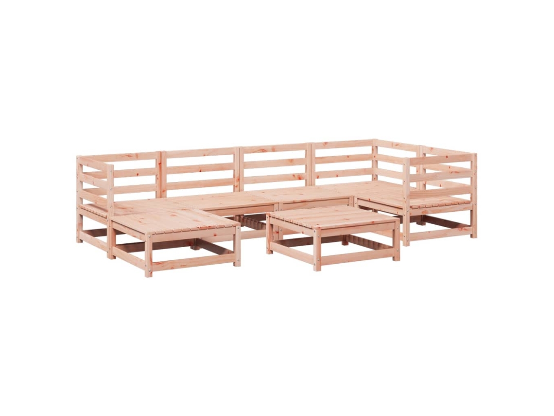 Maison Exclusive - 7 Pcs Conjunto Sofás Jardim Madeira Abeto-de-douglas