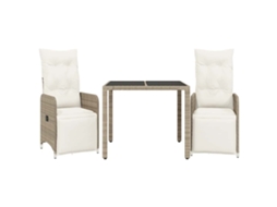 Bistro Set, Bistro Sets Vidaxl Marrom Rattan / Vime (90 X 90 X 75 Cm)