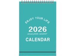 Mini Calendário De Mesa 18 Planejadores Flipchart, Estilo Minimalista