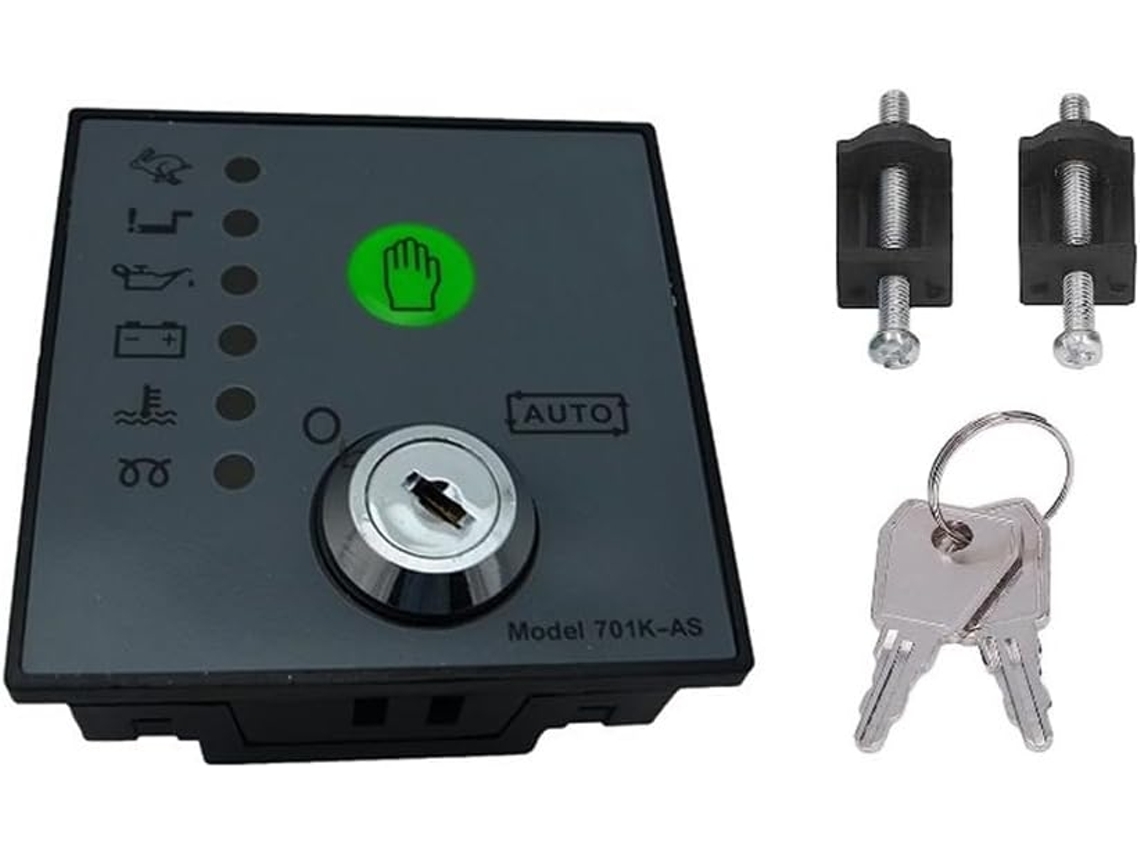 Controlador De Gerador Dse701as Com Chaves E Partida Automática
