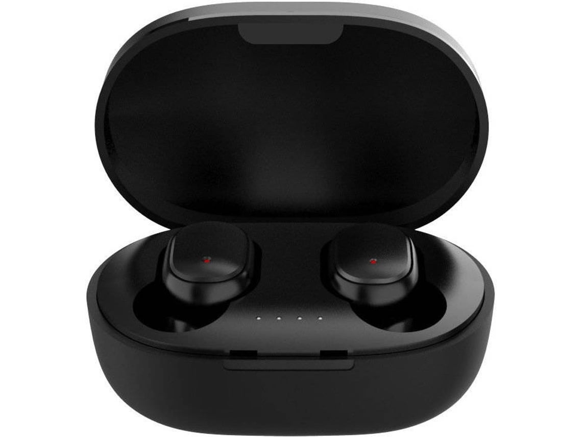 Auriculares Bluetooth True Wireless ENKERS com Carregador Microfones Duplos de Alta Definição Assistente de Voz Compatível Controle de Toquepreto