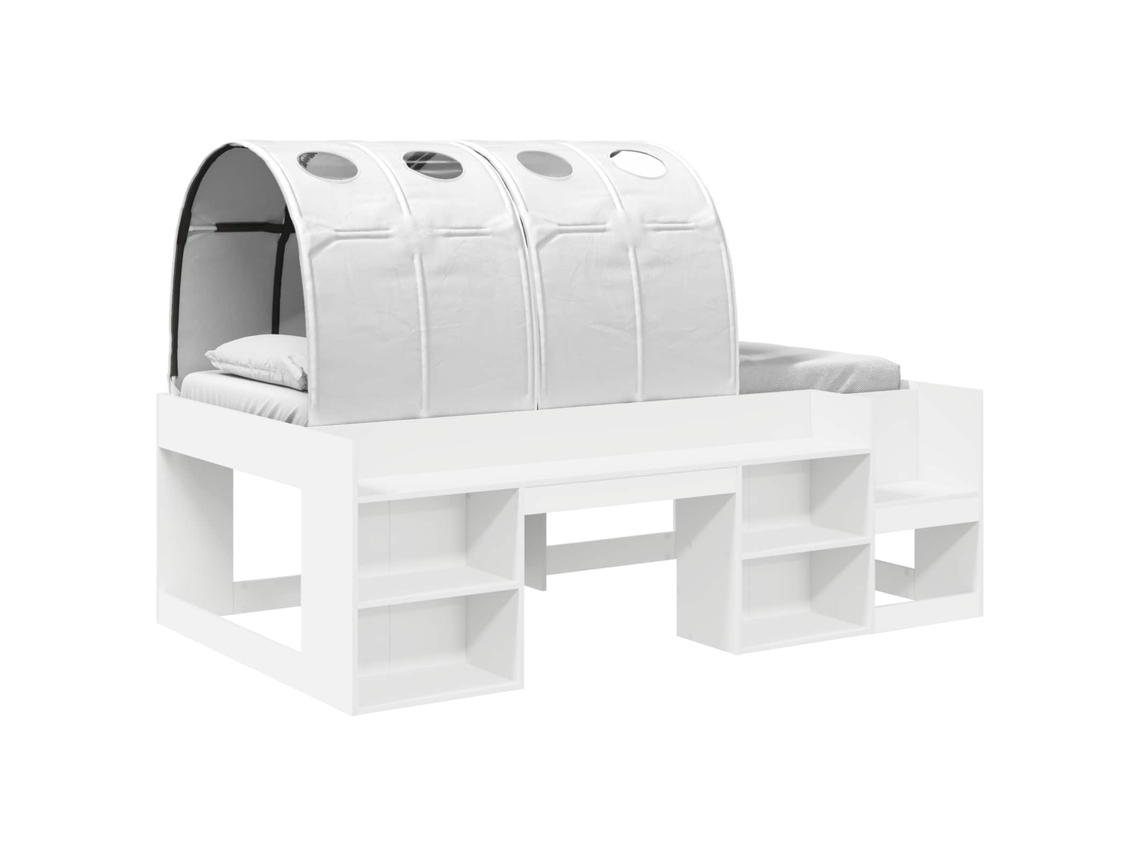 Cama com Túnel 4 Pcs Branco Derivados de Madeira MAISON EXCLUSIVE