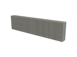 Gabion Wall, Gabion Walls Vidaxl Prateado Aço (600 X 50 X 150 Cm)
