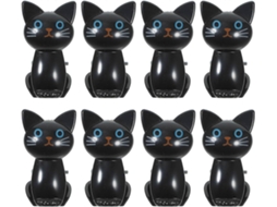 Conjunto de 8 Prendedores Vedação em Formato Gato, Prendedores Fofos para Embalagens de Alimentos, Prendedores para Pão BRILVIBERA