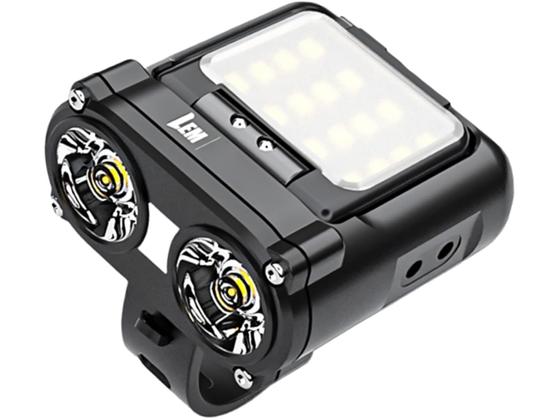 Farol De Ciclismo Recarregável 1500mah E 900 Lúmens, À Prova D'água,