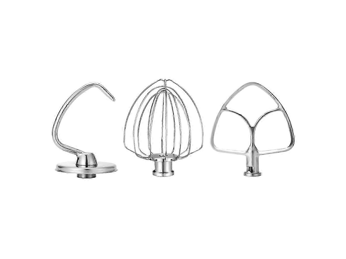 Acessórios Em Aço Inoxidável Para Batedeira Kitchenaid De 4,5 A 5 Litros Com Cabeça Inclinável, Inclui Batedor De Arame De 6 Polegadas E...