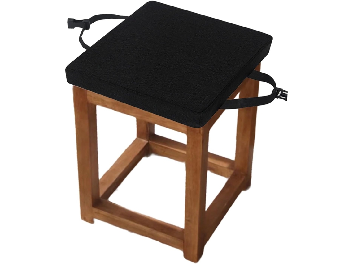 Almofada Quadrada Para Cadeira Com Fivela Antiderrapante, Almofada Macia Para Assento De Banqueta, Jardim, Interior