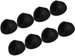Conjunto De 8 Protetores Pvc Pretos Para Pés Mesa Com Encaixe Por Pressão, Compatíveis Com Pés De Arame 10a 12mm