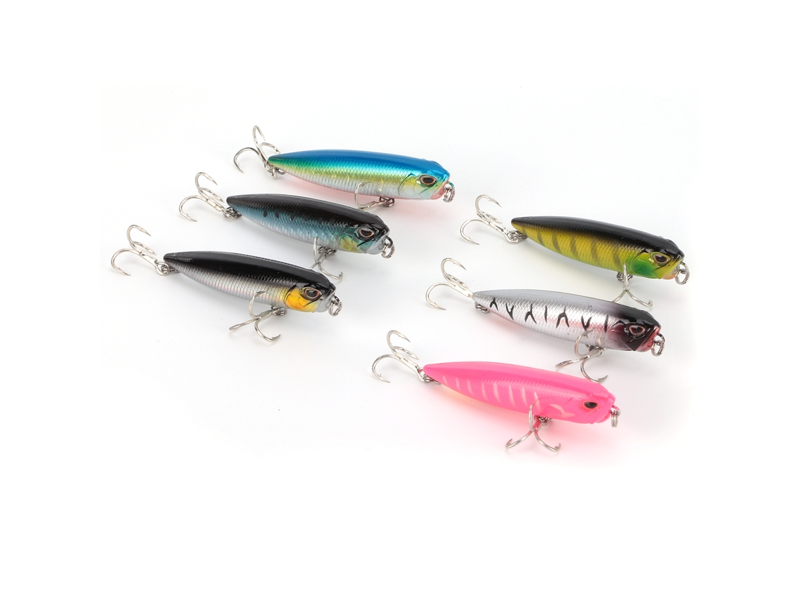 Isca de Pesca Pencil Flutuante com Olhos 3d Artificial