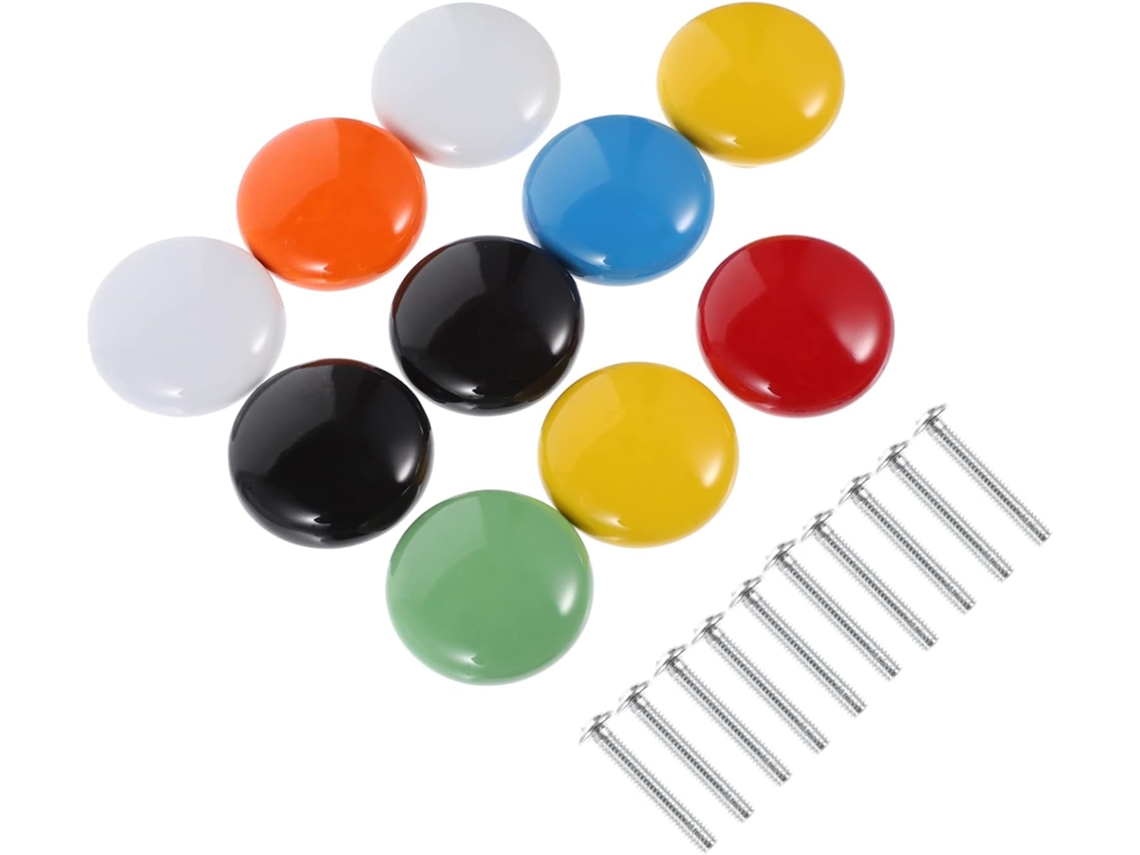 Conjunto De 10 Puxadores Cerâmica Estilo Retrô Para Armários, Fáceis De Instalar, Para Portas, Gavetas, Cômodas E Guarda