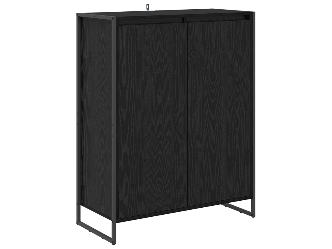 Conjunto 1 Armário De Arrumação Vidaxl Preto Derivados De Madeira (79 X 36 X 100 Cm)