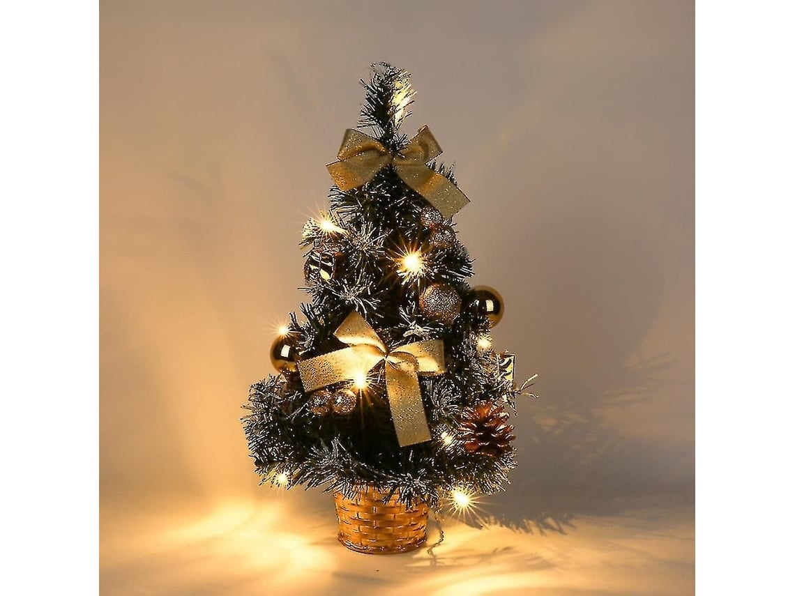 Mini Árvore De Natal Com Luzes Led Para Mesa