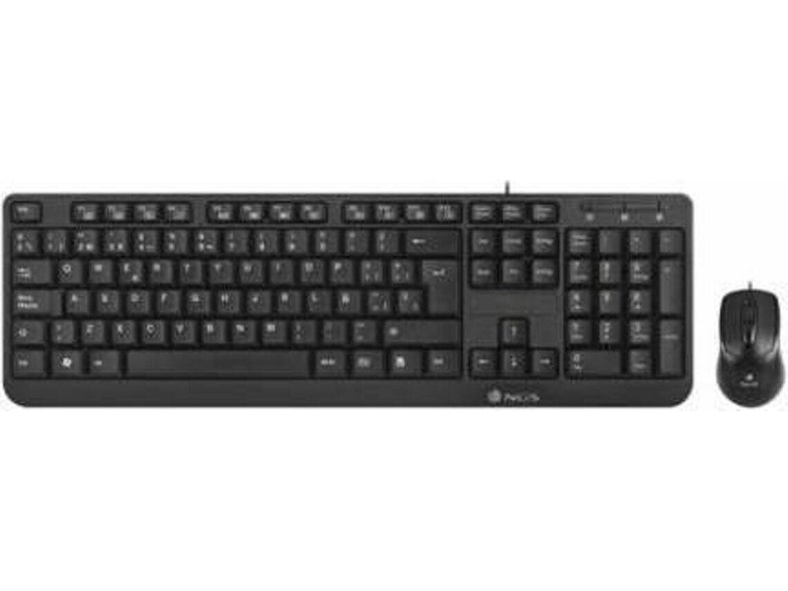 Teclado + Rato NGS Cocoa (Com Fio - 1000 dpi - Teclado Numérico)