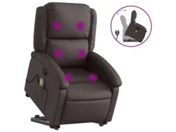 Stand Up Massage Recliner Chair, Stand Up Massage Recliner Chairs Vidaxl Marrom Couro