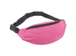 Bolsa Cintura Unissex Para Mulheres E Homens, Estilo Fashion Esportivo Com 2 Zíperes E Cinto Ajustável Rosa