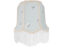Abajur De Mesa Com Estampa Floral Em Tons Pastel, Design Campestre, Luz Decorativa.