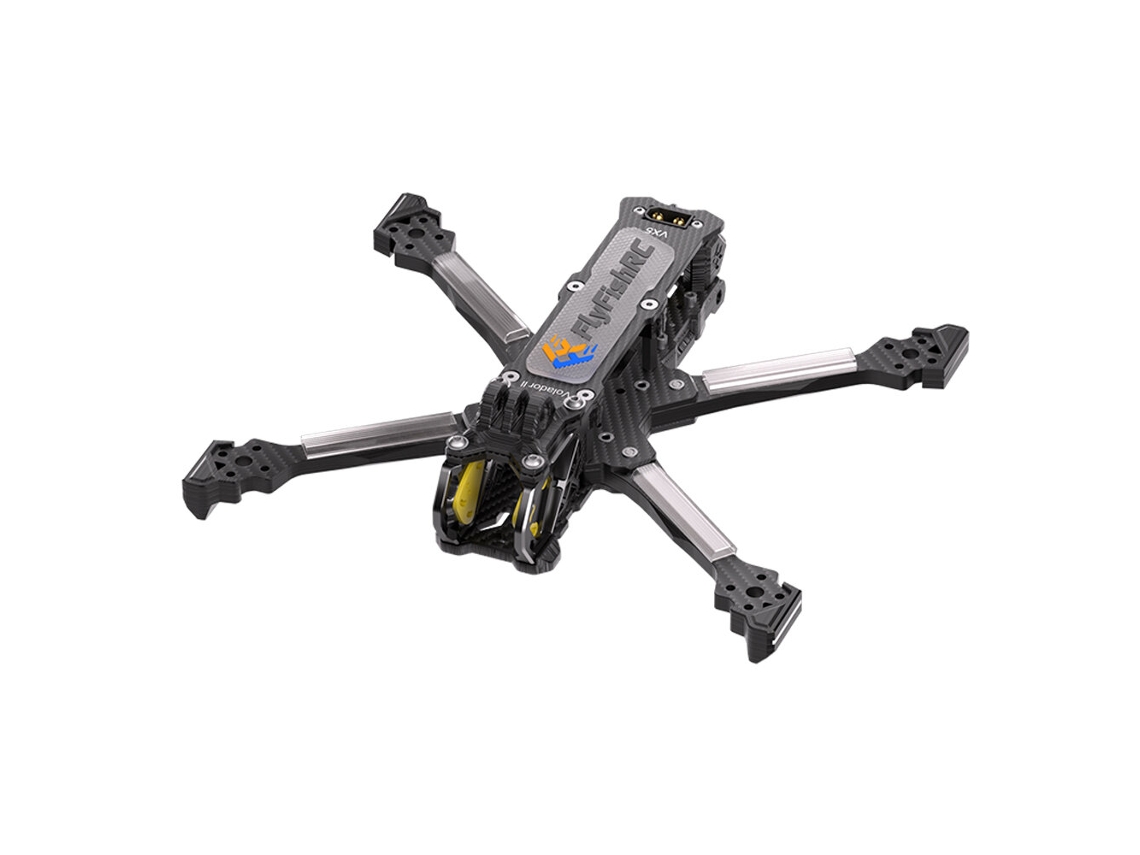 Kit Frame Fibra Carbono T700 5 Polegadas Distância Eixos 225mm Flyfishrc Volador Ii Vx5 V2 Compatível Unidade Dji O4 Air para Drone Fpv Diy MDUG