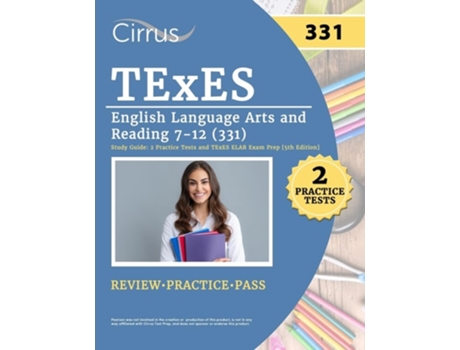 Livro TExES English Language Arts and Reading 7-12 Study Guide 2 Practice Tests and TExES ELAR Exam Prep 5th Edition de Eric Canizales (Inglês)