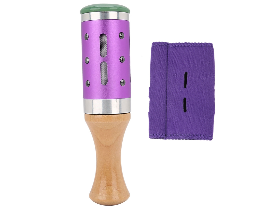 Massageador portátil multifuncional de moxabustão com rolos para rosto e olhos (roxo)