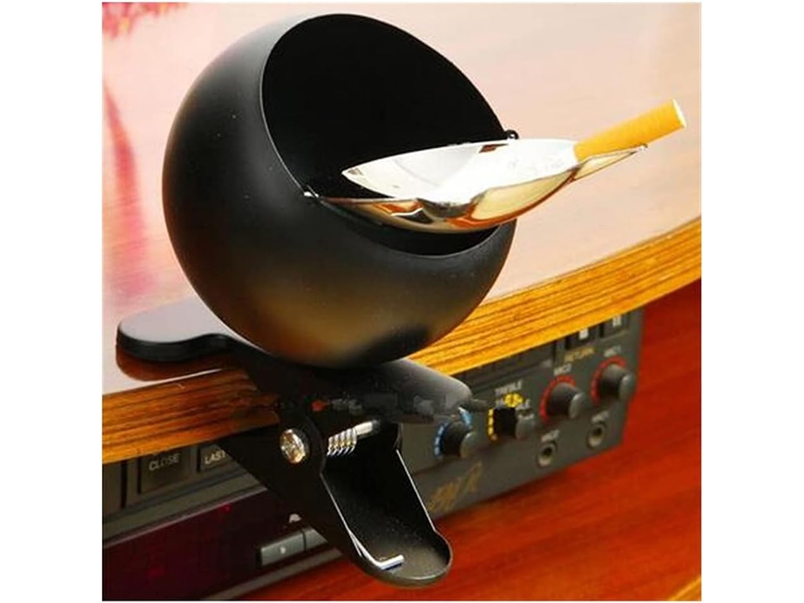 Cinzeiro De Cigarros De Alta Qualidade Com Tampa À Prova De Vento E Clipe Personalizado, Tampa Cromada.