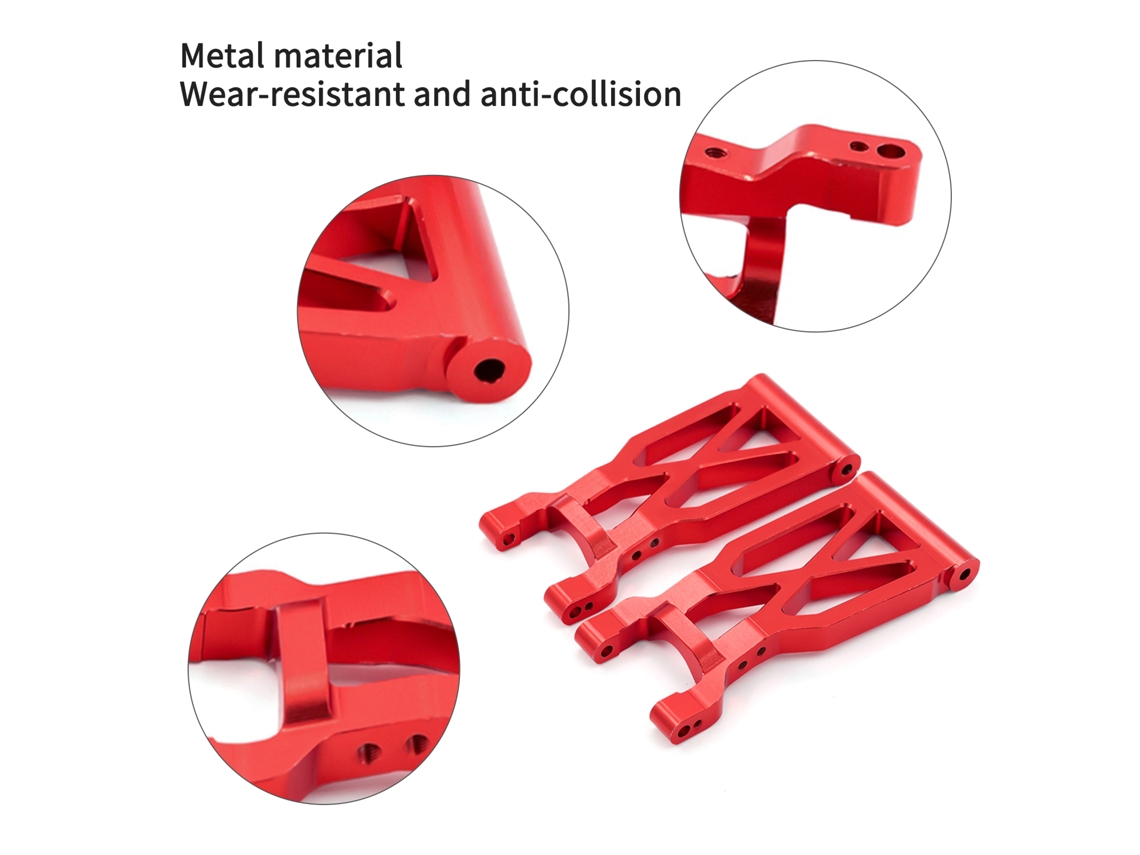 Braço Oscilante Traseiro De Metal Para Carro Off-road Wltoys 1/10 104001 Peças De Upgrade Substitui 1859
